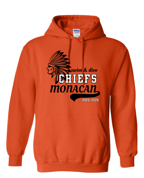 Monacan Chiefs Team Hooded Sweatshirt Design 3
