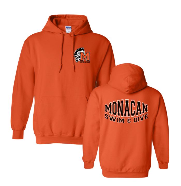 Monacan Chiefs Team Hooded Sweatshirt Design 7 Monacan Chiefs Team Hooded Sweatshirt Design 7