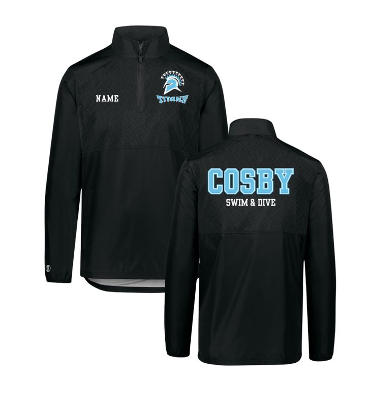 Cosby Titans Team UNIFORM Embroidered Warm Up Pullover Jacket Cosby Titans Team UNIFORM Embroidered Warm Up Pullover Jacket