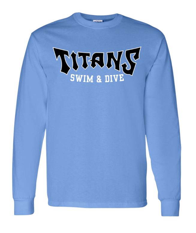 Cosby Titans Team Long Sleeve T-Shirt - Carolina Blue - 7 Designs Cosby Titans Team Long Sleeve T-Shirt - Carolina Blue - 7 Designs