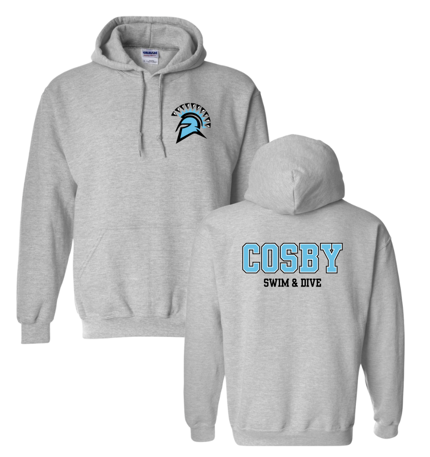 Cosby Titans Team Hooded Sweatshirt - Sport Grey - 9 Designs