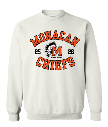 Monacan Chiefs Team Crew Sweatshirt - Design 2