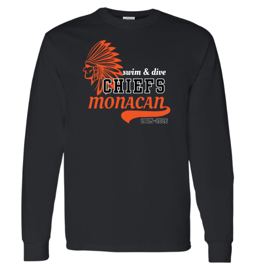 Monacan Chiefs Team Long Sleeve T-Shirt - Design 3