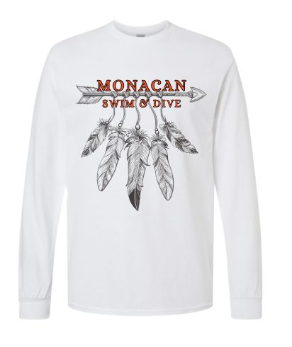 Monacan Chiefs Team Long Sleeve T-Shirt - Design 4 Monacan Chiefs Team Long Sleeve T-Shirt - Design 4