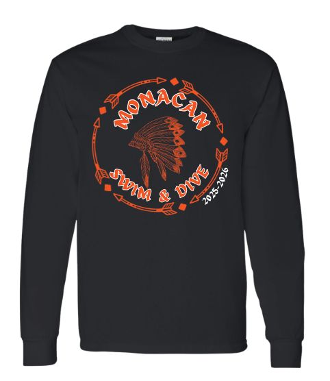 Monacan Chiefs Team Long Sleeve T-Shirt - Design 5 Monacan Chiefs Team Long Sleeve T-Shirt - Design 5