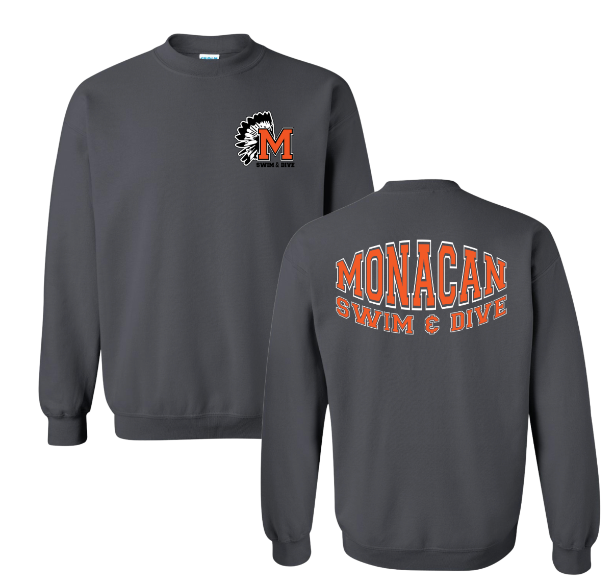 Monacan Chiefs Team Crew Sweatshirt - Design 7