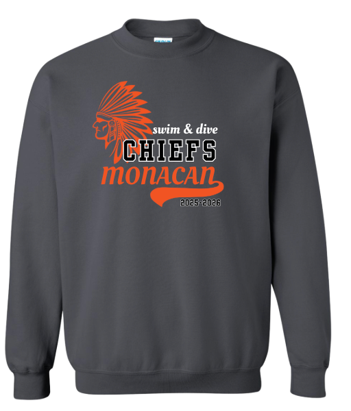 Monacan Chiefs Team Crew Sweatshirt - Design 3