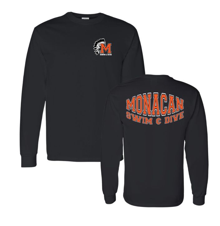 Monacan Chiefs Team Long Sleeve T-Shirt - Design 7 Monacan Chiefs Team Long Sleeve T-Shirt - Design 7