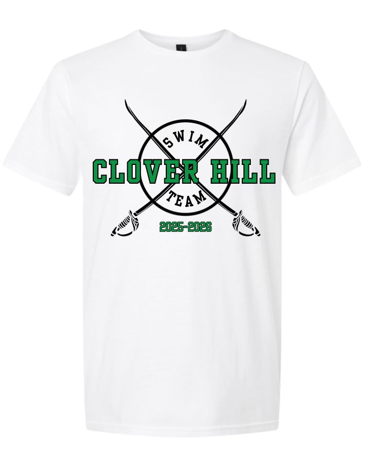 Clover Hill Cavaliers Team Short Sleeve T-Shirt - White - 8 Designs