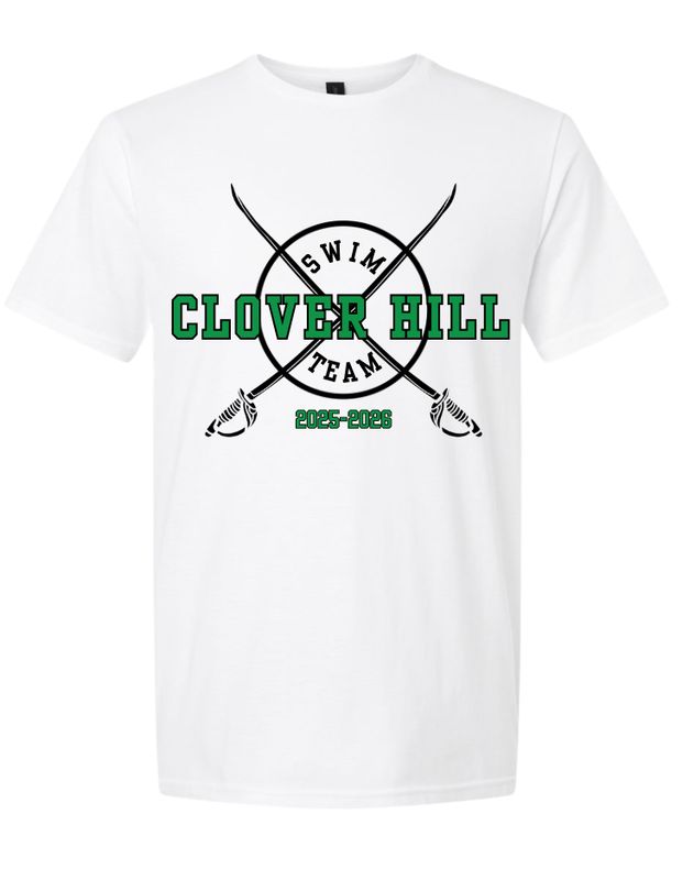 Clover Hill Cavaliers Team Short Sleeve T-Shirt - White - 8 Designs Clover Hill Cavaliers Team Short Sleeve T-Shirt - White - 8 Designs