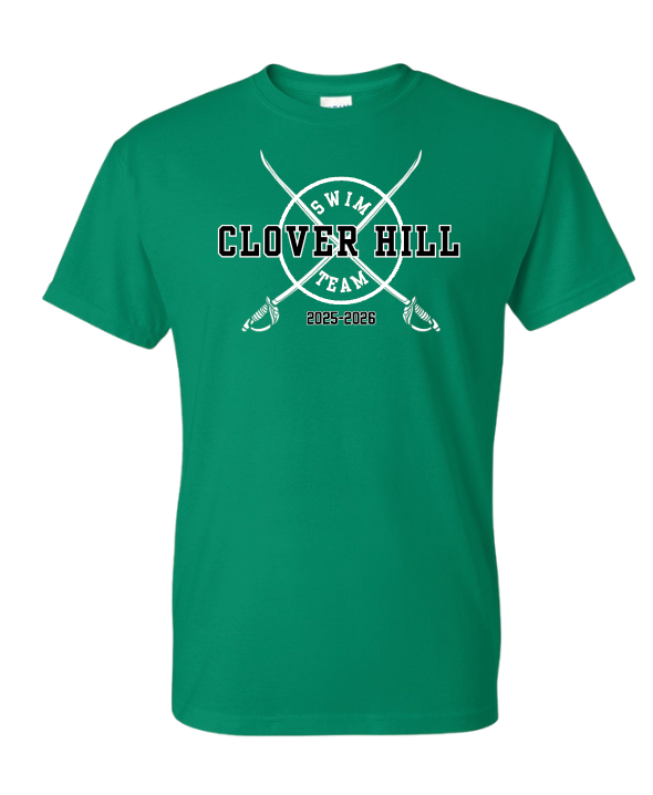 Clover Hill Cavaliers Team Short Sleeve T-Shirt - Kelly Green - 8 Designs