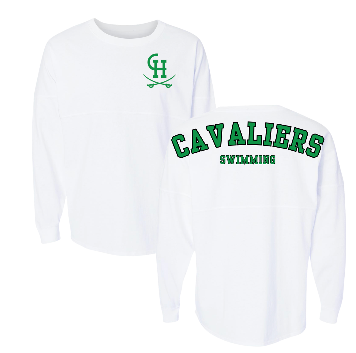 Clover Hill Cavaliers Meet Day Spirit Jersey T-Shirt - Black or White