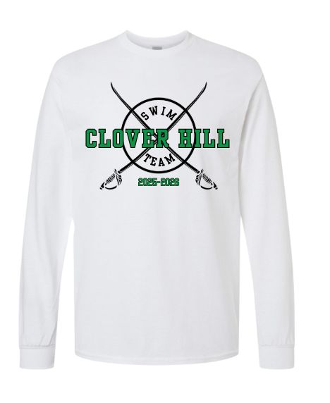 Clover Hill Cavaliers Team Long Sleeve T-Shirt - White - 8 Designs