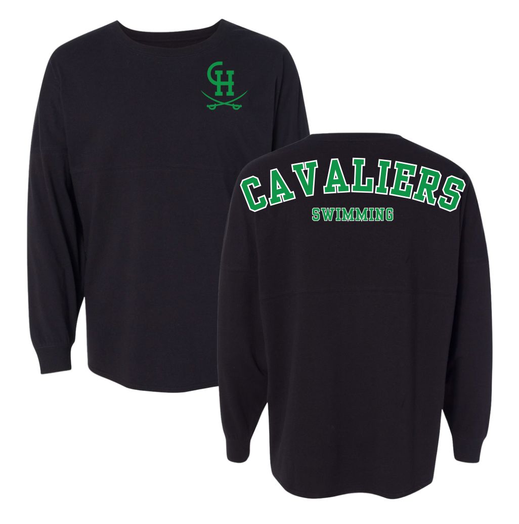 Clover Hill Cavaliers Meet Day Spirit Jersey T-Shirt - Black or White