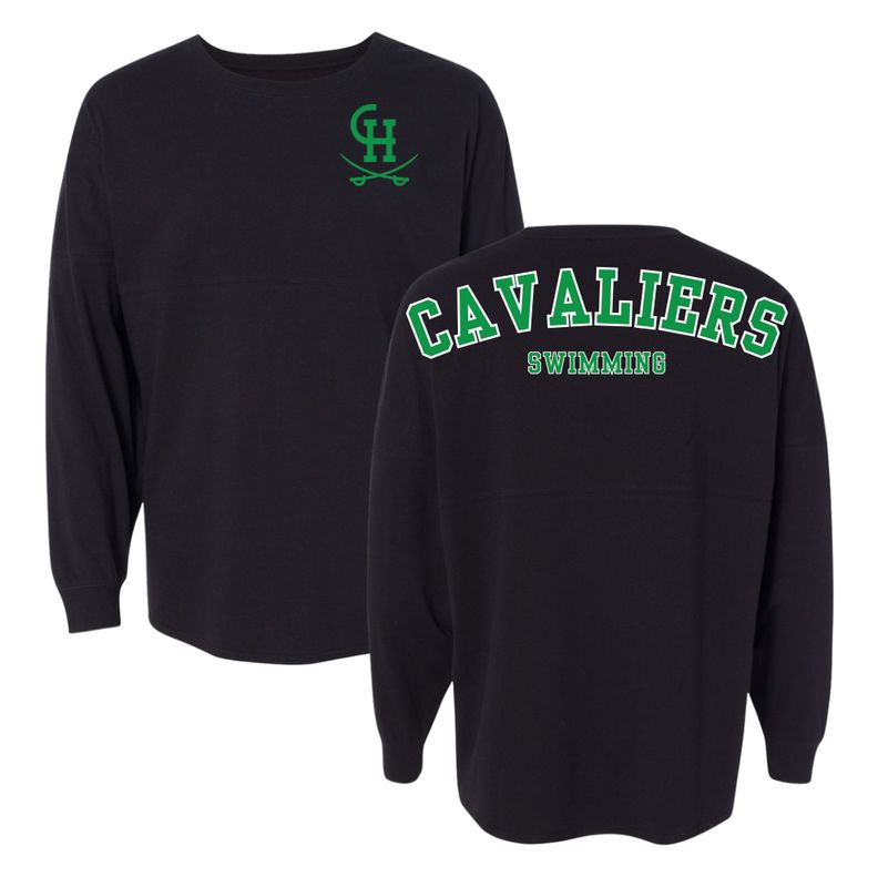 Clover Hill Cavaliers Meet Day Spirit Jersey T-Shirt - Black or White