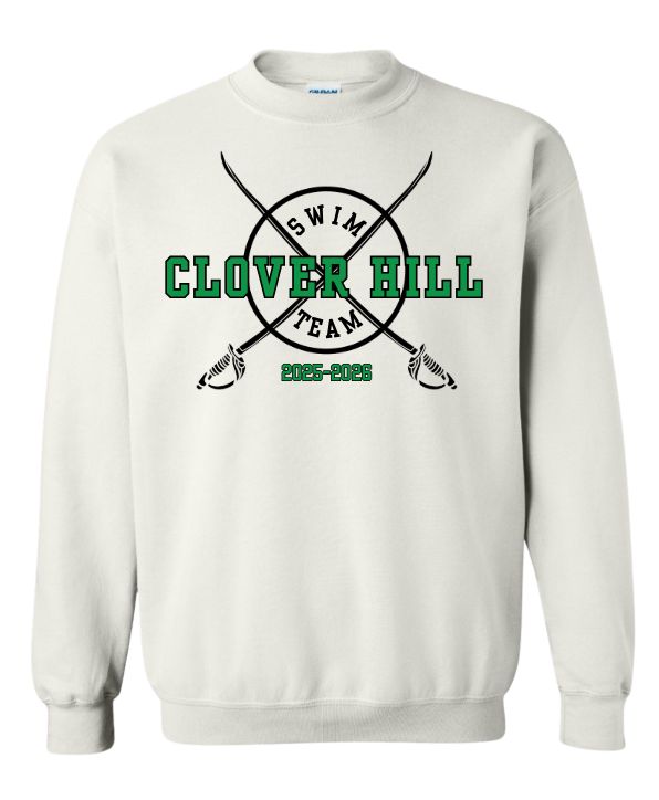Clover Hill Cavaliers Team Crew Sweatshirt - White - 8 Designs