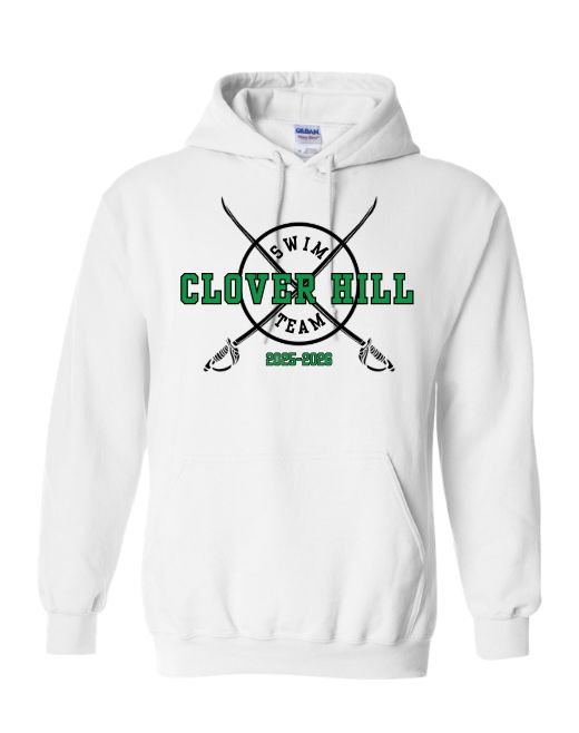 Clover Hill Cavaliers Team Hooded Sweatshirt - White - 8 Designs