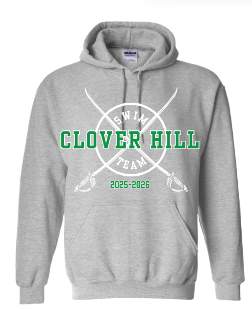 Clover Hill Cavaliers Team Hooded Sweatshirt - Sport Grey - 8 Designs
