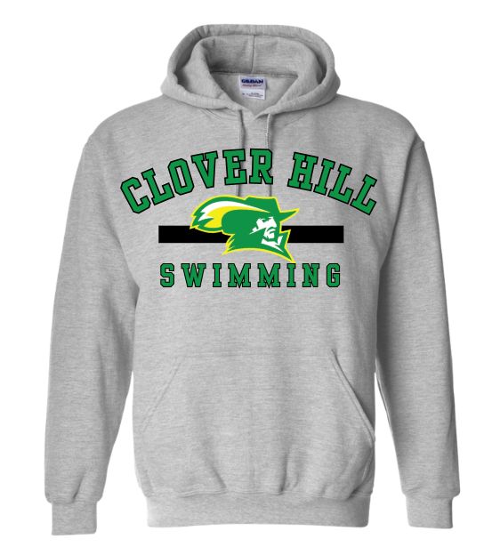 Clover Hill Cavaliers Team Hooded Sweatshirt - Sport Grey - 8 Designs