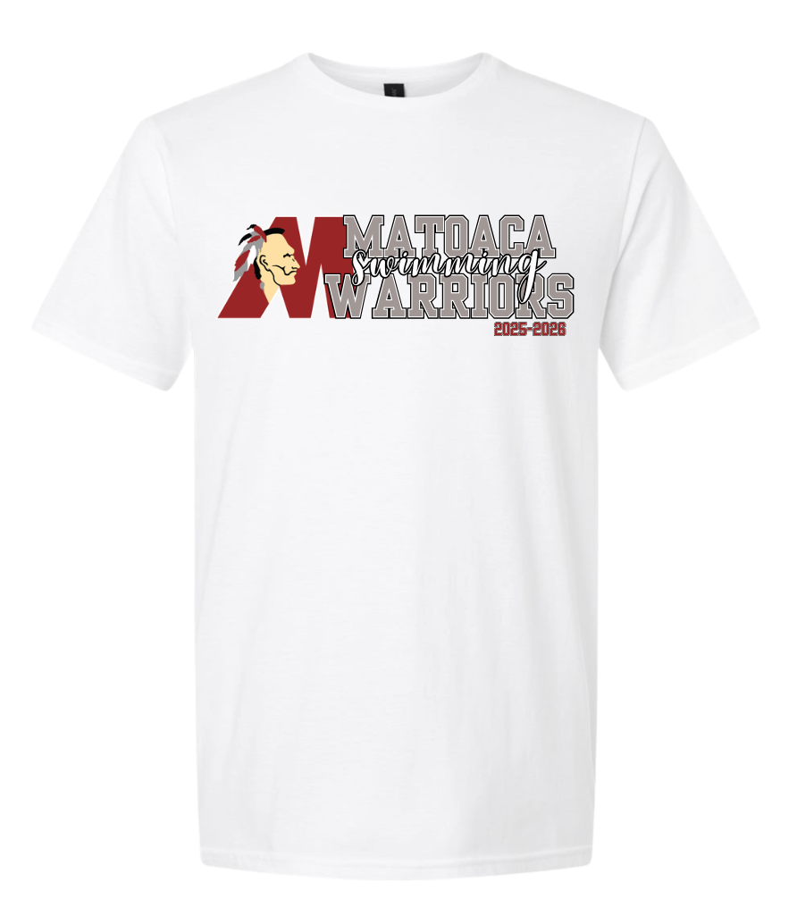 Matoaca Warriors Team Short Sleeve T-Shirt - White - 5 Designs