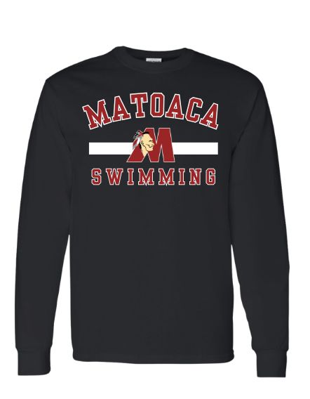 Matoaca Warriors Team Long Sleeve T-Shirt - Black - 5 Designs