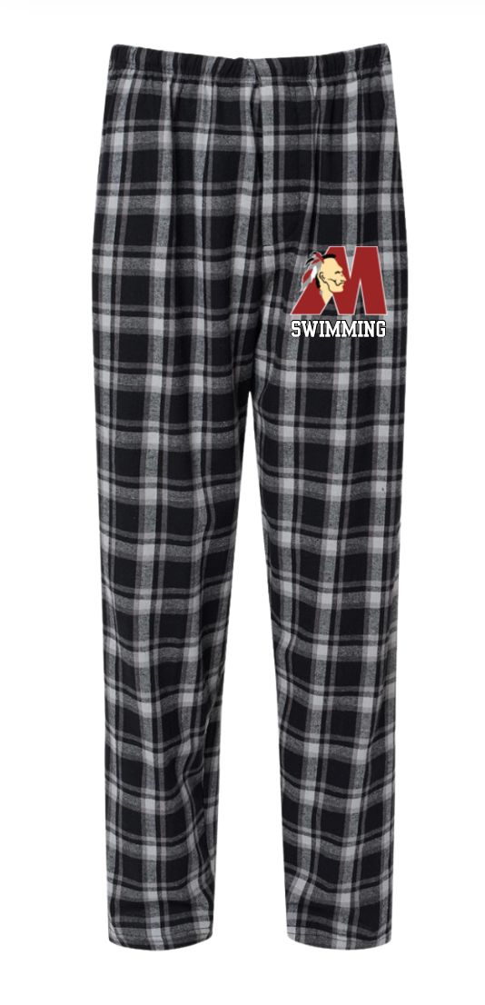 Matoaca Warriors Team Flannel Pajama Pants PJs - Heritage Black Matoaca Warriors Team Flannel Pajama Pants PJs - Heritage Black