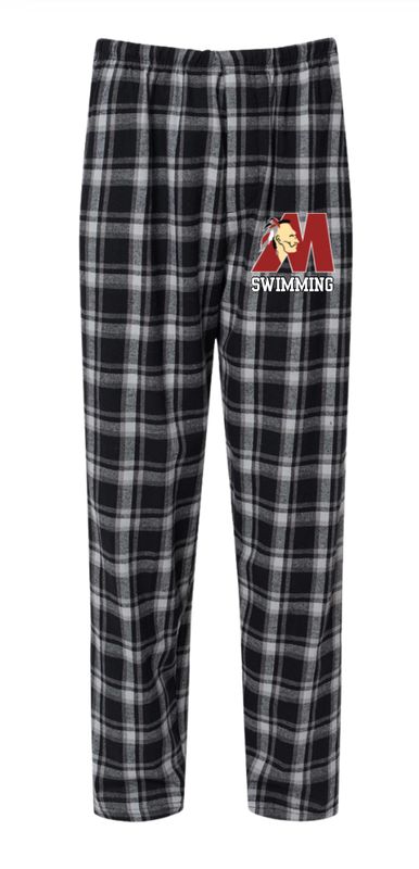 Matoaca Warriors Team Flannel Pajama Pants PJs - Heritage Black Matoaca Warriors Team Flannel Pajama Pants PJs - Heritage Black