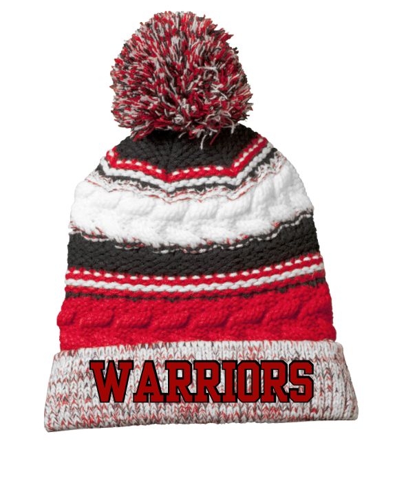 Matoaca Warriors Embroidered Team Pom Pom Beanie Matoaca Warriors Embroidered Team Pom Pom Beanie