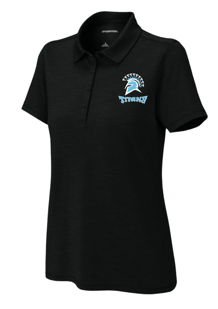 Crosswhite LAC Team Embroidered Ladies Moisture Wick Polo - Black or Carolina Blue