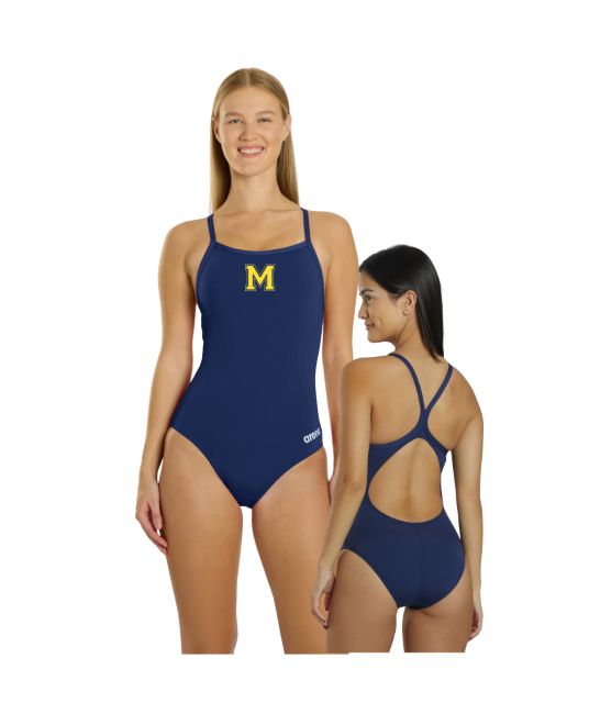 Midlothian Trojans Arena Thin Strap Suit with Logo - Lightdrop Back Midlothian Trojans Arena Thin Strap Suit with Logo - Lightdrop Back