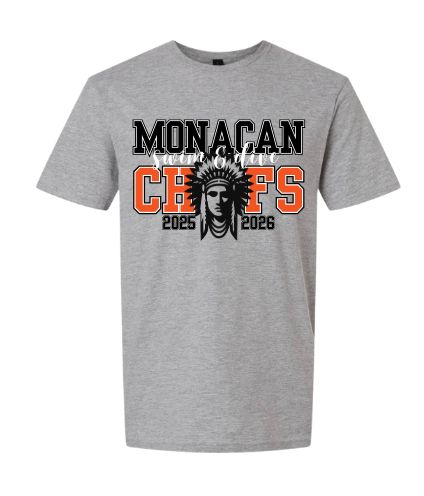 Monacan Chiefs Team Short Sleeve T-Shirt - Design 8 Monacan Chiefs Team Short Sleeve T-Shirt - Design 8