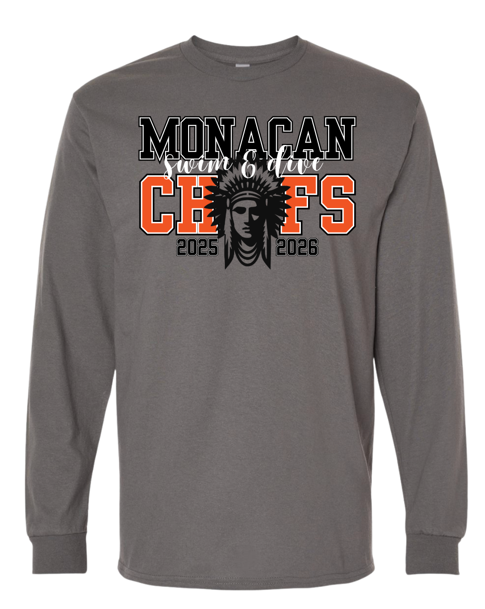 Monacan Chiefs Team Long Sleeve T-Shirt - Design 8