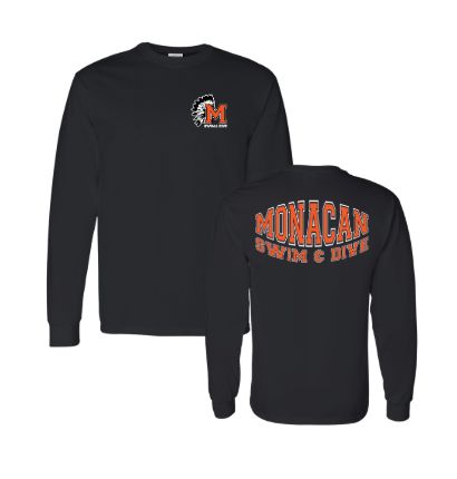 Monacan Chiefs Team Long Sleeve T-Shirt - Design 7 Monacan Chiefs Team Long Sleeve T-Shirt - Design 7