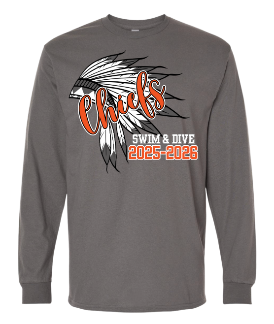 Monacan Chiefs Team Long Sleeve T-Shirt - Design 9