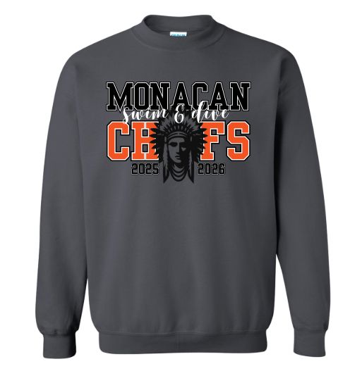 Monacan Chiefs Team Crew Sweatshirt - Design 8 Monacan Chiefs Team Crew Sweatshirt - Design 8