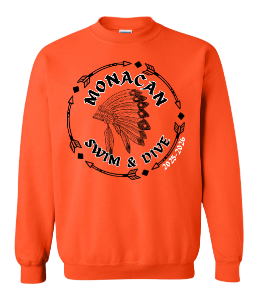 Monacan Chiefs Team Crew Sweatshirt - Design 5