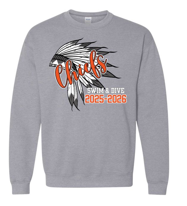 Monacan Chiefs Team Crew Sweatshirt - Design 9
