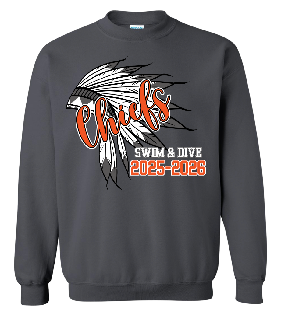 Monacan Chiefs Team Crew Sweatshirt - Design 9