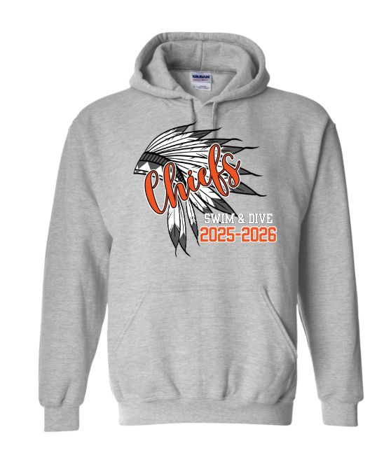 Monacan Chiefs Team Hooded Sweatshirt Design 9 Monacan Chiefs Team Hooded Sweatshirt Design 9