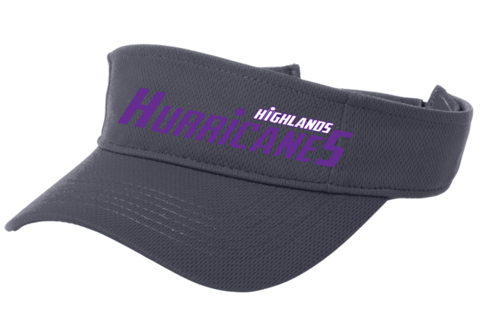 The Highlands Hurricanes Embroidered Visor - White Or Graphite
