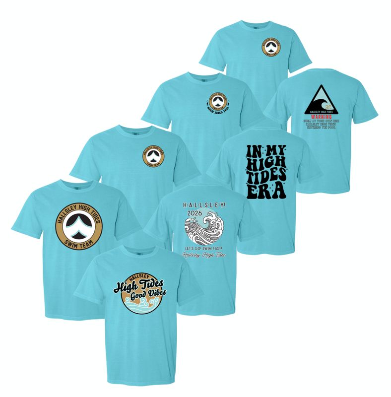 ​Hallsley High Tides T-Shirt - COMFORT COLORS - Lagoon - 5 Design Options - Youth & Adult Sizes ​Hallsley High Tides T-Shirt - COMFORT COLORS - Lagoon - 5 Design Options - Youth & Adult Sizes