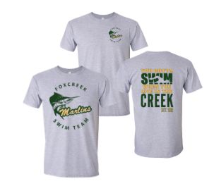 Foxcreek Marlins T-Shirt - Sport Grey - 2 Design Options Foxcreek Marlins T-Shirt - Sport Grey - 2 Design Options
