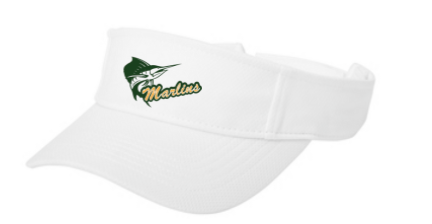 Foxcreek Marlins Custom Embroidered Visor - White