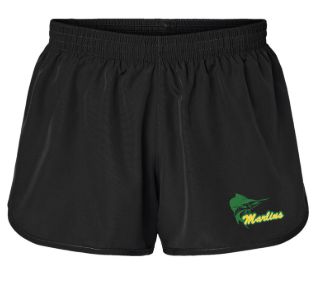 Foxcreek Marlins Embroidered Team Ladies & Girls Shorts with Embroidered Logo