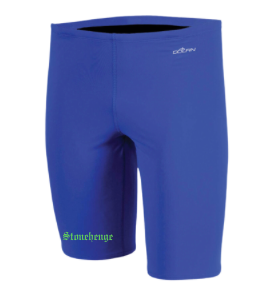 Stonehenge Sharks Male XtraSleek Spandex Solid Team Jammer with Logo