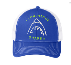 Stonehenge Sharks Custom Embroidered Snapback Trucker Cap Hat