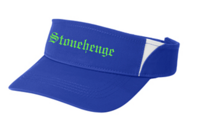 Stonehenge Sharks Embroidered Visor - Royal/White