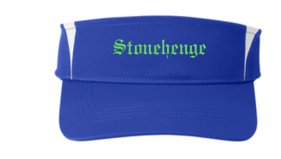 Stonehenge Sharks Embroidered Visor - Royal/White