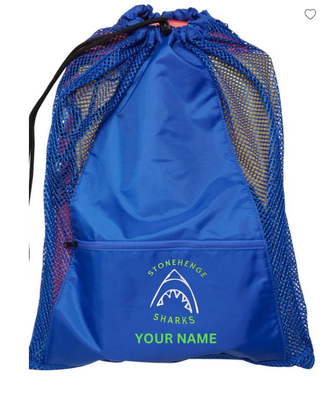 Stonehenge Sharks Embroidered Mesh Backpack- Royal
