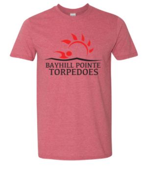 Bayhill Pointe Torpedoes Team T-Shirt - Heather Red